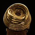 Excellent crafted Men's Retro Circle by Circle Ring - solid Brass