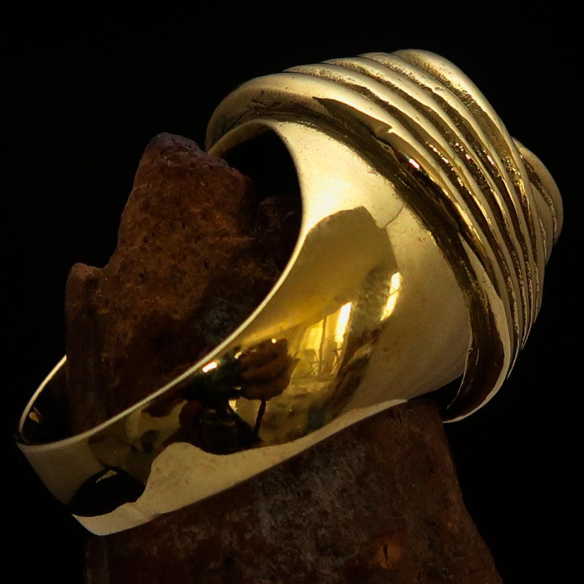 Excellent crafted Men's Retro Circle by Circle Ring - solid Brass