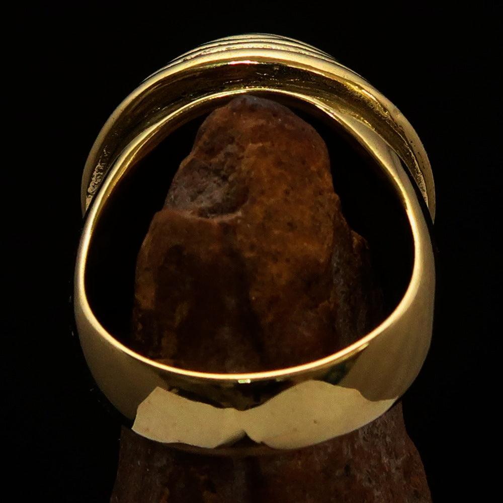 Excellent crafted Men's Retro Circle by Circle Ring - solid Brass