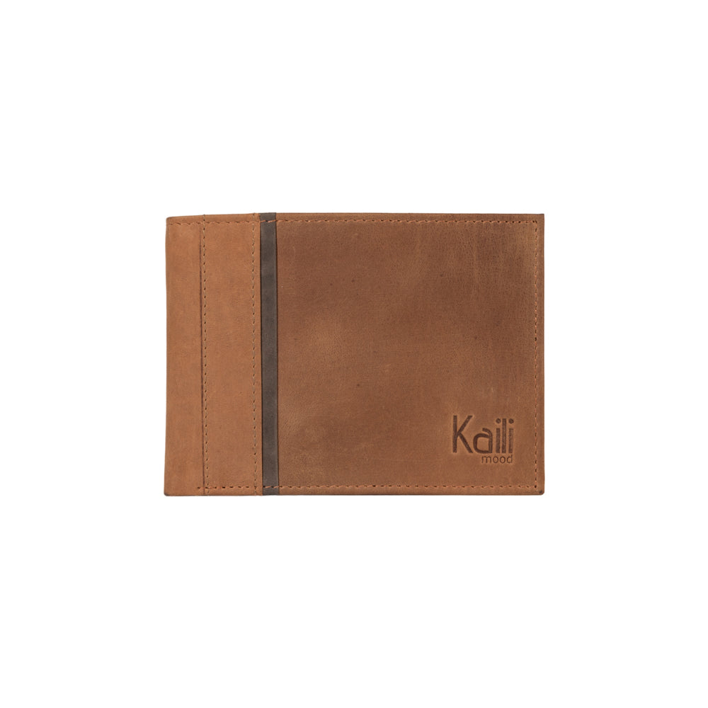 K12220UB | Men's wallet in genuine full-grain leather, Naked. Leather color. RFID protection. Size when closed: 11.5 x 8.3 x 2 cm. Packaging: gift box bottom/cover