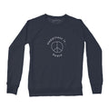 Women's Peace Crew Sweatshirt, True Navy